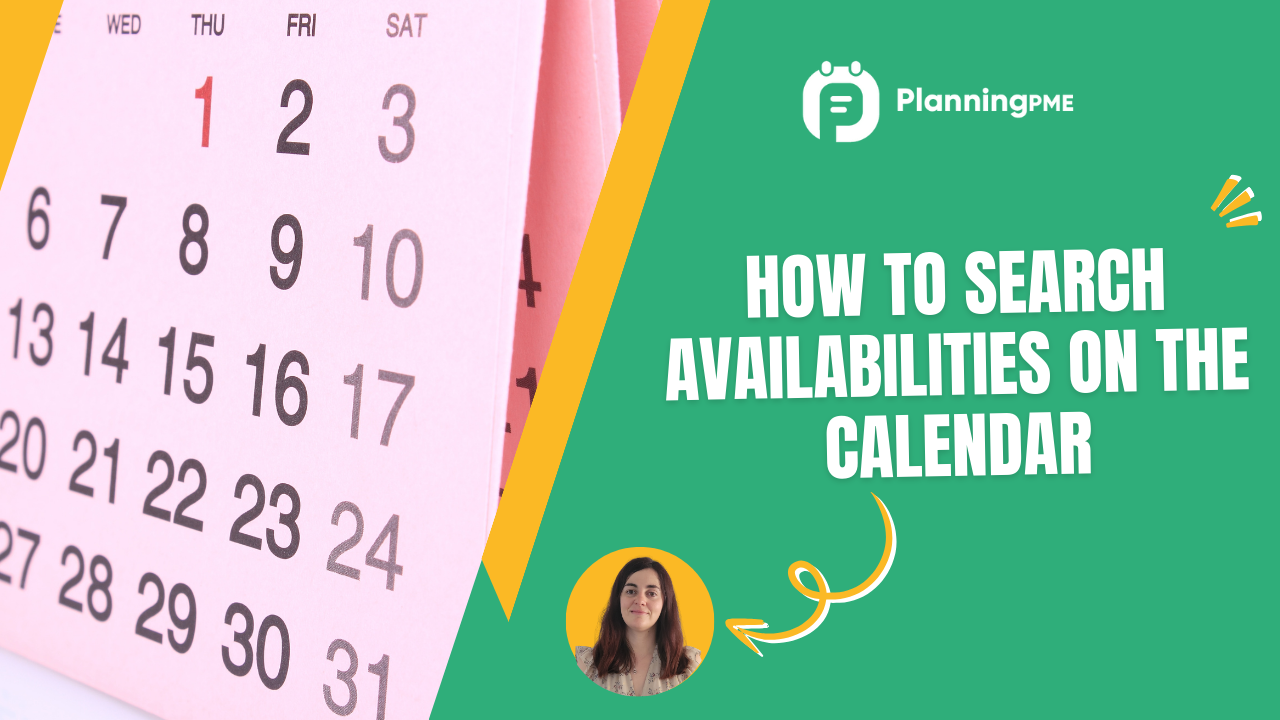 How to search availabilities in the calendar